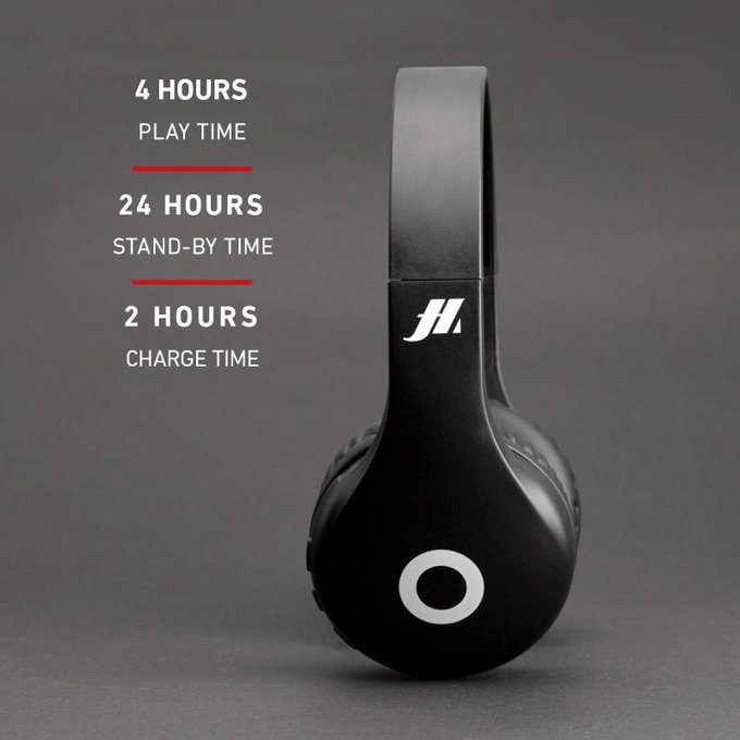 SBS Music Hero - Stereo bezdrátová sluchátka s mikrofonem, černá