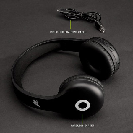 SBS Music Hero - Stereo bezdrátová sluchátka s mikrofonem, černá