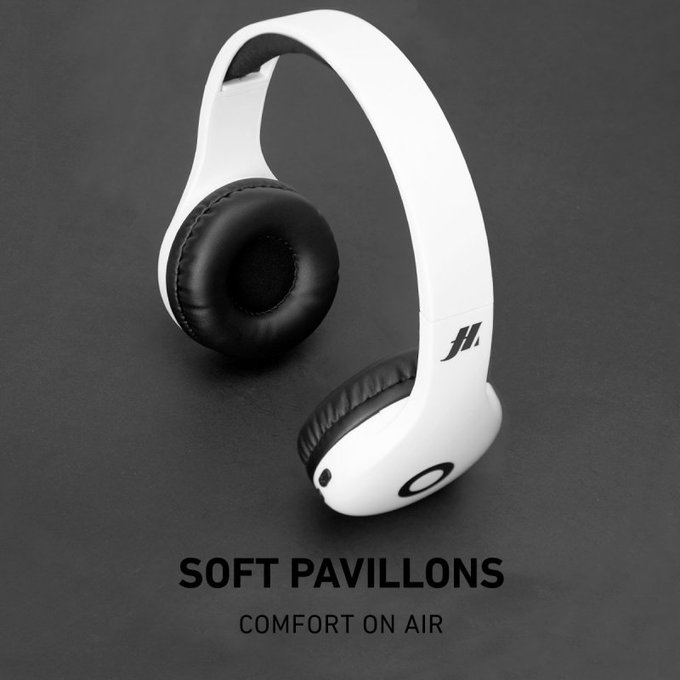 SBS - Bezdrátová sluchátka s mikrofonem, bílá