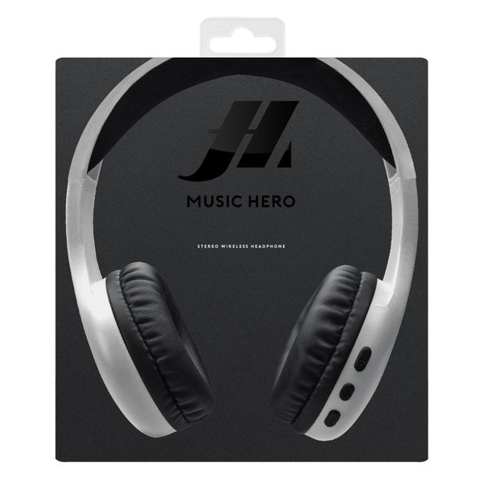 SBS - Bezdrátová sluchátka s mikrofonem, bílá