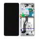 Samsung Galaxy S21 Ultra G998B - LCD Displej + Dotykové Sklo + Rám + Baterie (Phantom Silver) - GH82-24591B, GH82-24925B Genuine Service Pack