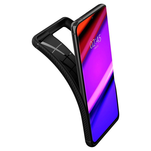 Spigen - Pouzdro Rugged Armor pro Samsung Galaxy S21 Ultra, černá