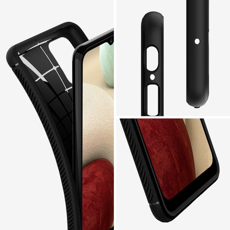 Spigen - Pouzdro Rugged Armor pro Samsung Galaxy A12, černá