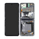 Samsung Galaxy Z Flip 5G F707B - LCD Displej + Dotykové Sklo + Rám (Mystic Gray) - GH82-23351A Genuine Service Pack