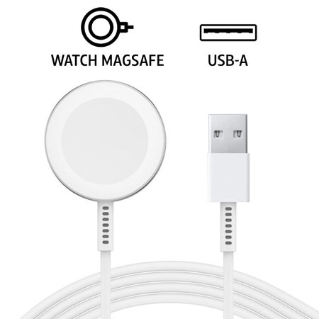 Magnetický nabíjecí kabel pro Apple Watch, USB-A, 1 m, Stainless Steel, bulk
