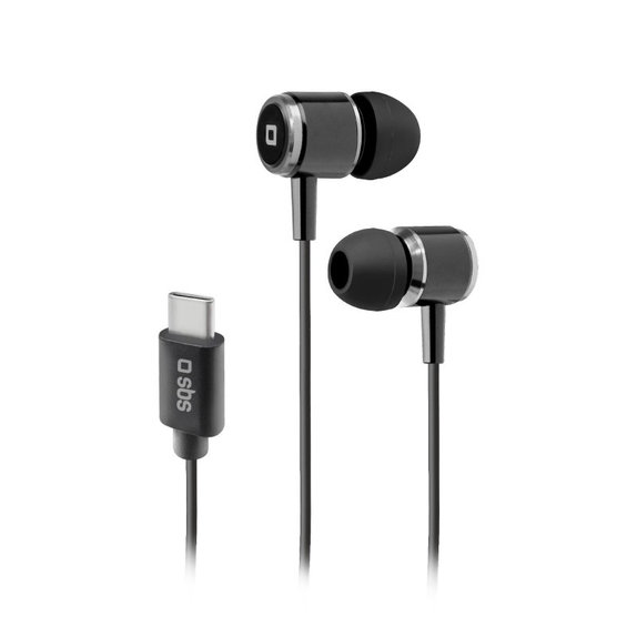 SBS - Sluchátka Studio Mix 100C s mikrofonem, USB-C, černá