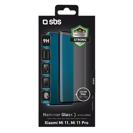 SBS - Tvrzené Sklo 4D Full Glass pro Xiaomi Mi 11, Mi 11 Pro, černá