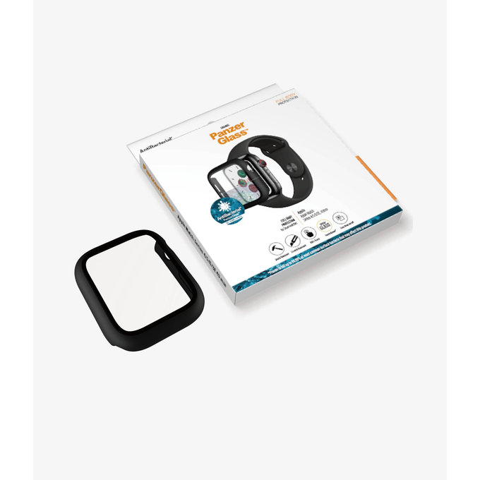 PanzerGlass - Tvrzené Sklo Full Body AB pro Apple Watch 4, 5, 6, SE (1st gen) a SE (2nd gen) 40mm, černá