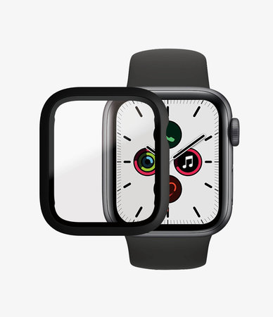 PanzerGlass - Tvrzené Sklo Full Body AB pro Apple Watch 4, 5, 6, SE (1st gen) a SE (2nd gen) 40mm, černá