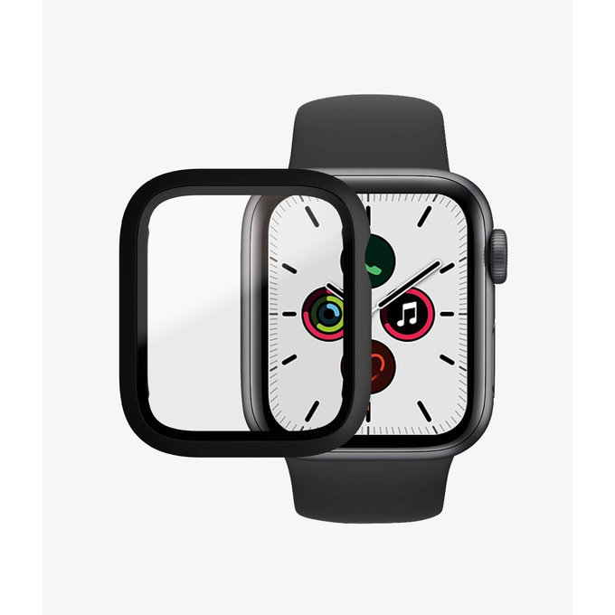 PanzerGlass - Tvrzené Sklo Full Body AB pro Apple Watch 4, 5, 6, SE (1st gen) a SE (2nd gen) 40mm, černá
