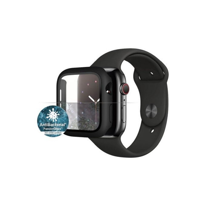 PanzerGlass - Tvrzené Sklo Full Body AB pro Apple Watch 4, 5, 6, SE (1st gen) a SE (2nd gen) 44mm, černá