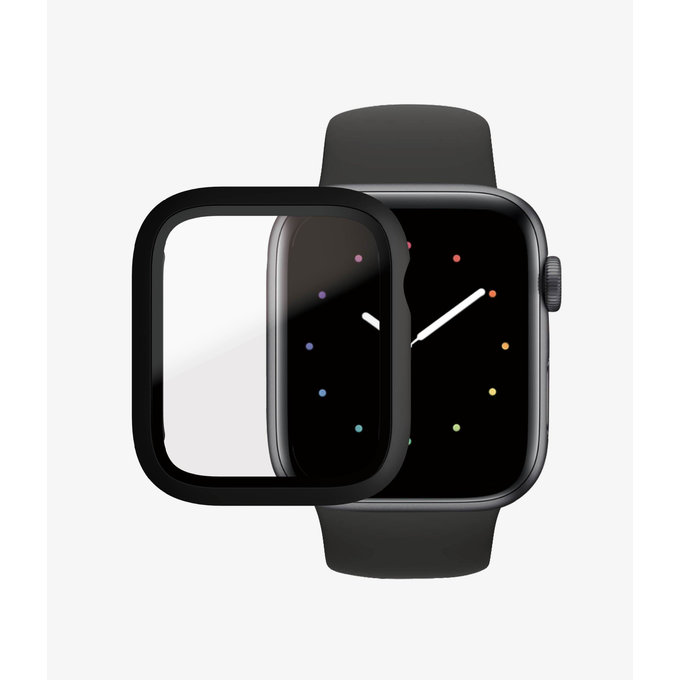 PanzerGlass - Tvrzené Sklo Full Body AB pro Apple Watch 4, 5, 6, SE (1st gen) a SE (2nd gen) 44mm, černá