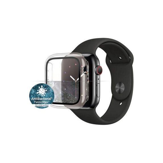 PanzerGlass - Tvrzené Sklo Full Body AB pro Apple Watch 4, 5, 6, SE (1st gen) a SE (2nd gen) 44mm, transparentná
