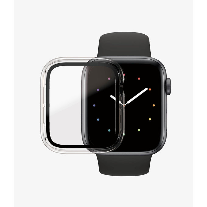 PanzerGlass - Tvrzené Sklo Full Body AB pro Apple Watch 4, 5, 6, SE (1st gen) a SE (2nd gen) 44mm, transparentná