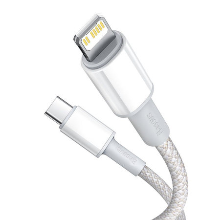 Baseus - Lightning / USB-C Kabel (1m), bílá