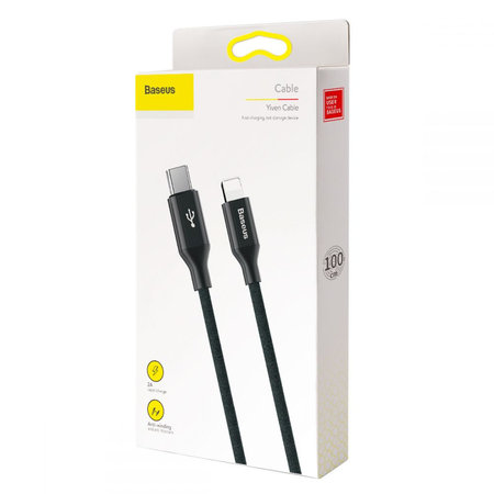 Baseus - Lightning / USB-C Kabel (1m), černá