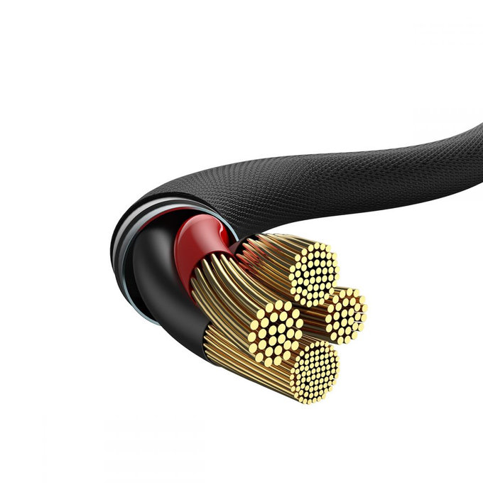 Baseus - Lightning / USB-C Kabel (1m), černá