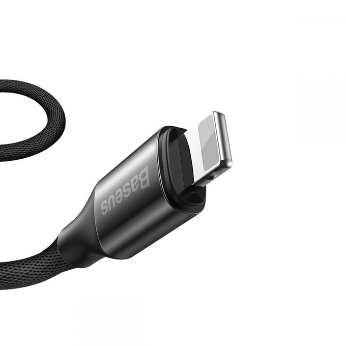 Baseus - Lightning / USB-C Kabel (1m), černá