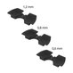 Xiaomi Mi Electric Scooter 1S, 2 M365, Essential, Pro, Pro 2 - Redukce Otřesů (Black) - 3ks