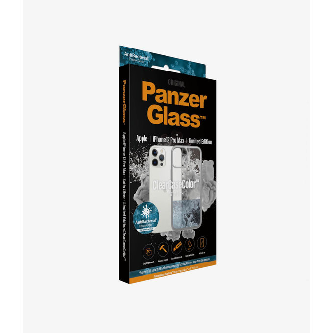 PanzerGlass - Pouzdro ClearCase AB pro iPhone 12 Pro Max, silver
