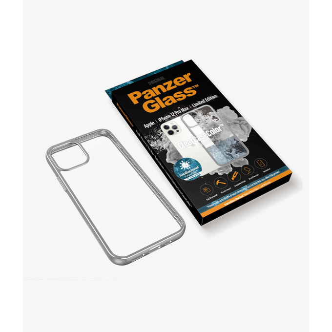 PanzerGlass - Pouzdro ClearCase AB pro iPhone 12 Pro Max, silver