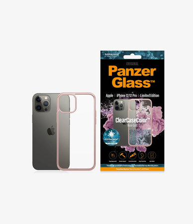 PanzerGlass - Pouzdro ClearCase AB pro iPhone 12/12 Pro, rose gold