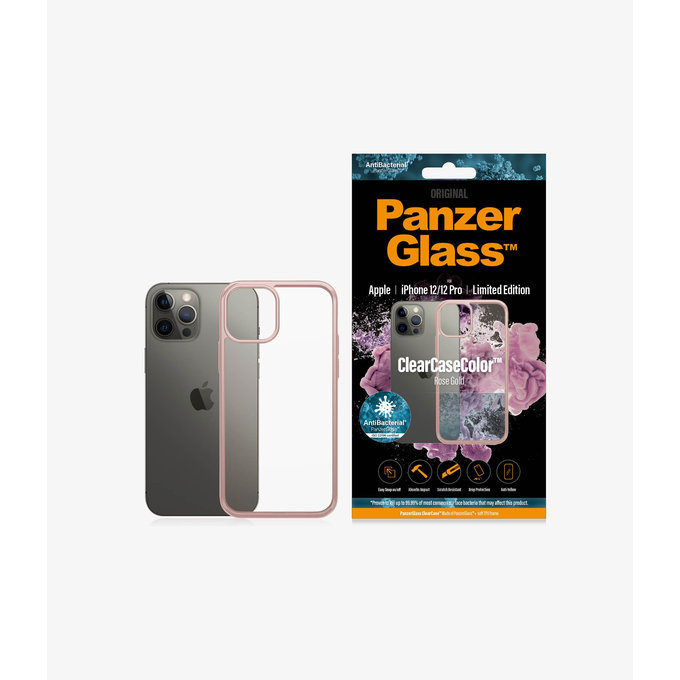 PanzerGlass - Pouzdro ClearCase AB pro iPhone 12/12 Pro, rose gold
