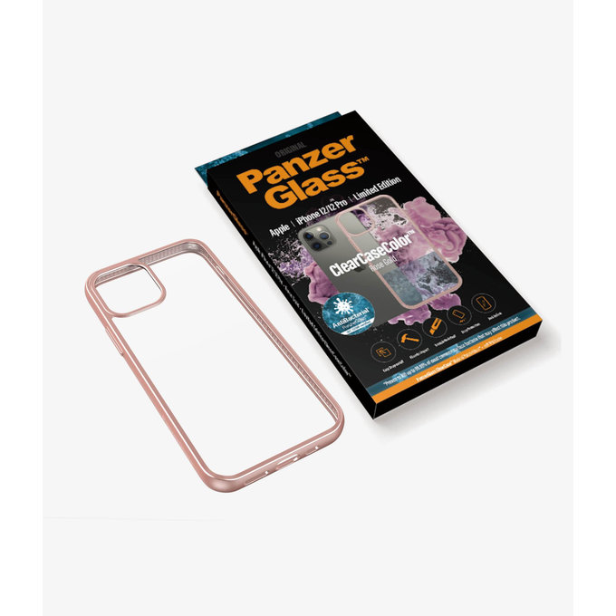 PanzerGlass - Pouzdro ClearCase AB pro iPhone 12/12 Pro, rose gold