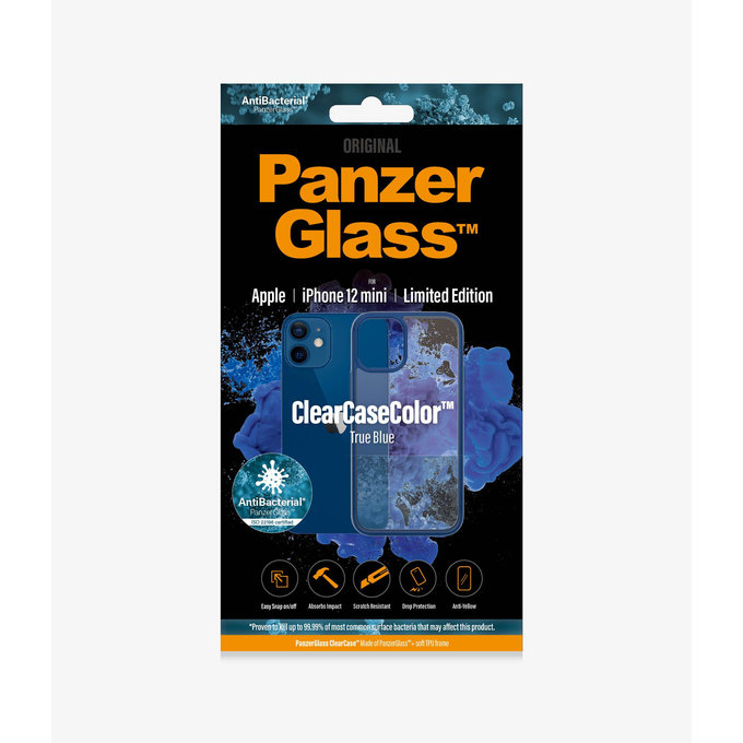 PanzerGlass - Pouzdro ClearCase AB pro iPhone 12 mini, blue