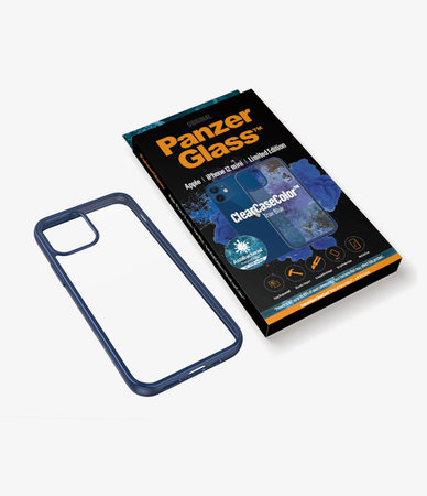 PanzerGlass - Pouzdro ClearCase AB pro iPhone 12 mini, blue