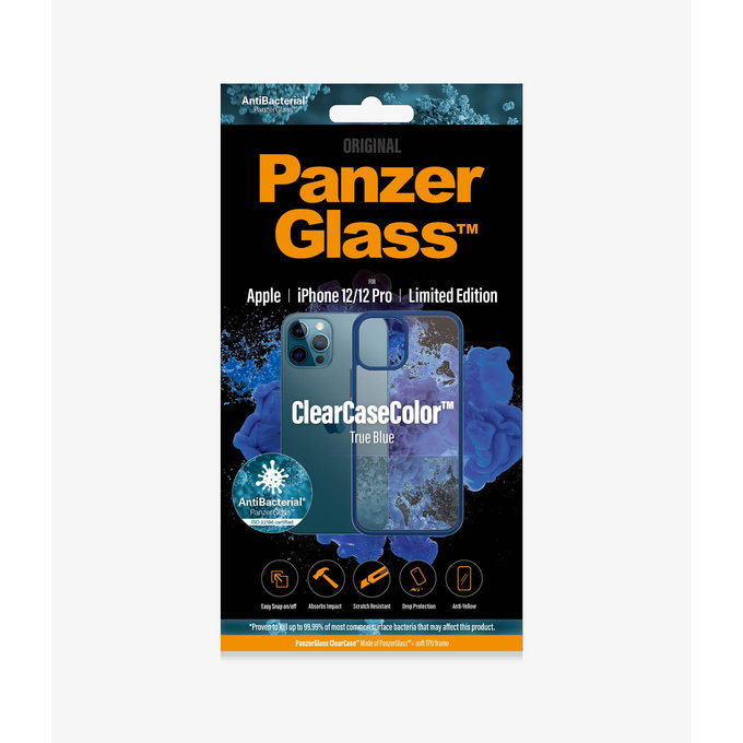 PanzerGlass - Pouzdro ClearCase AB pro iPhone 12 a 12 Pro, blue