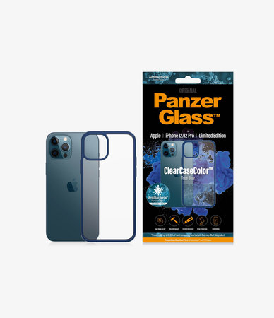 PanzerGlass - Pouzdro ClearCase AB pro iPhone 12 a 12 Pro, blue