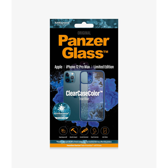 PanzerGlass - Pouzdro ClearCase AB pro iPhone 12 Pro Max, blue