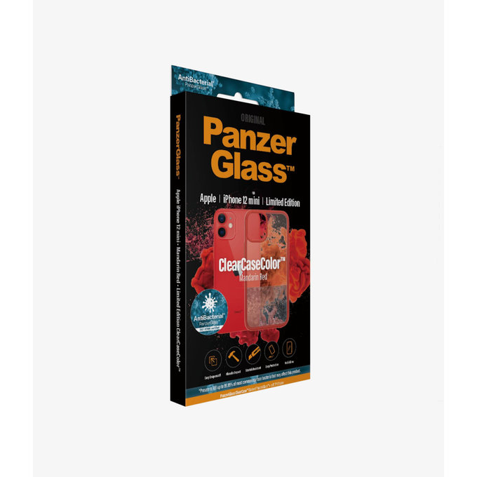 PanzerGlass - Pouzdro ClearCase AB pro iPhone 12 mini, red