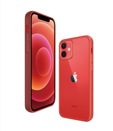 PanzerGlass - Pouzdro ClearCase AB pro iPhone 12 mini, red
