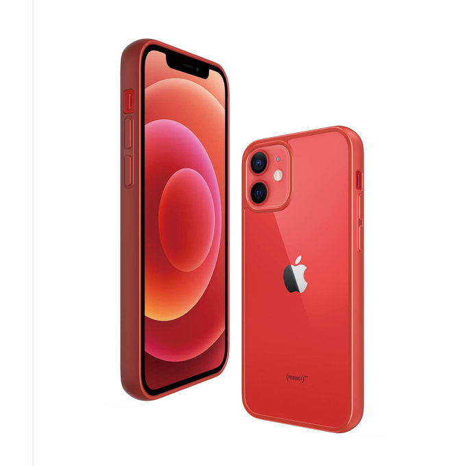 PanzerGlass - Pouzdro ClearCase AB pro iPhone 12 mini, red