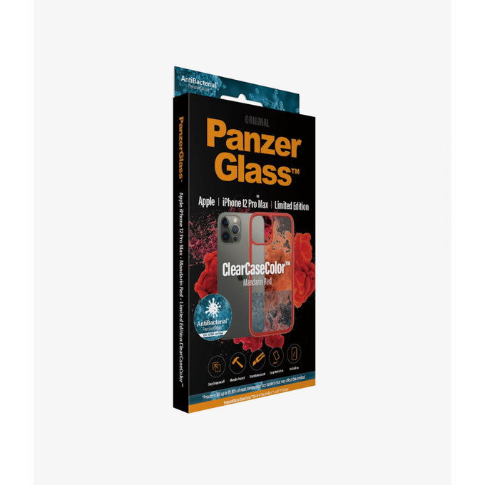 PanzerGlass - Pouzdro ClearCase AB pro iPhone 12 Pro Max, red