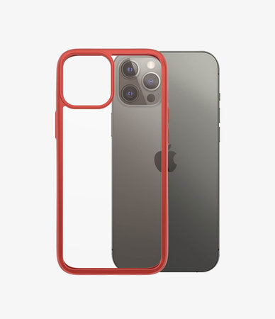 PanzerGlass - Pouzdro ClearCase AB pro iPhone 12 Pro Max, red
