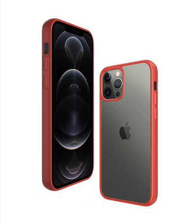 PanzerGlass - Pouzdro ClearCase AB pro iPhone 12 Pro Max, red
