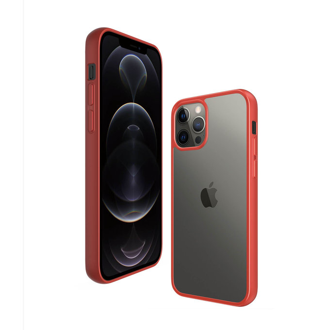 PanzerGlass - Pouzdro ClearCase AB pro iPhone 12 Pro Max, red