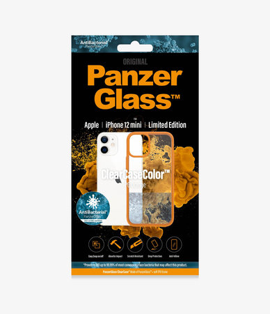 PanzerGlass - Pouzdro ClearCase AB pro iPhone 12 mini, orange