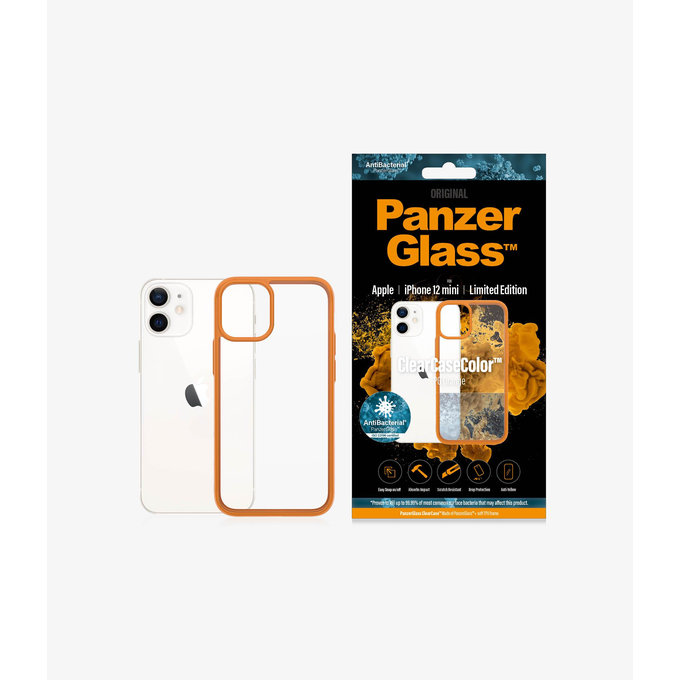 PanzerGlass - Pouzdro ClearCase AB pro iPhone 12 mini, orange