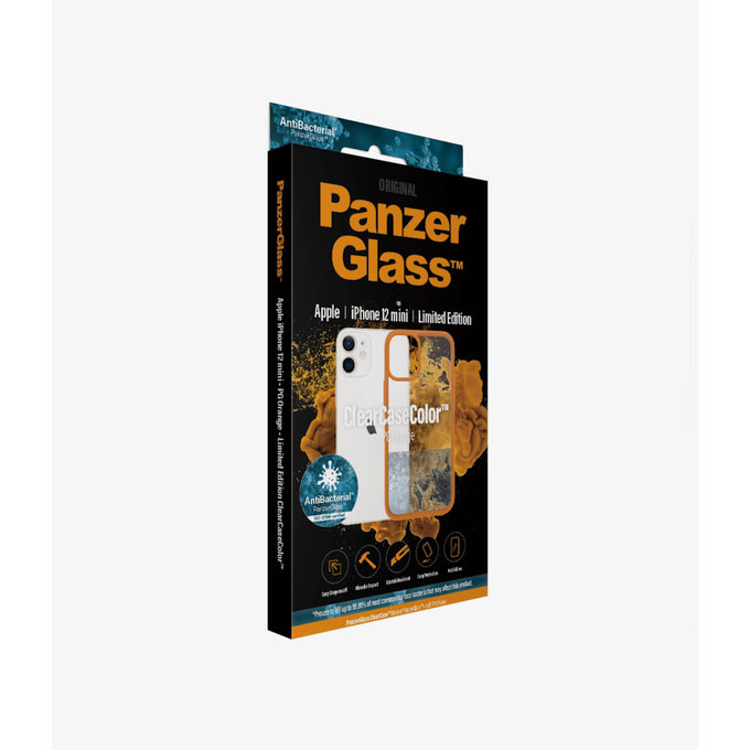 PanzerGlass - Pouzdro ClearCase AB pro iPhone 12 mini, orange
