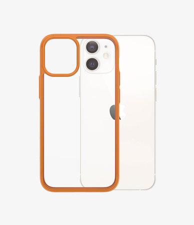 PanzerGlass - Pouzdro ClearCase AB pro iPhone 12 mini, orange