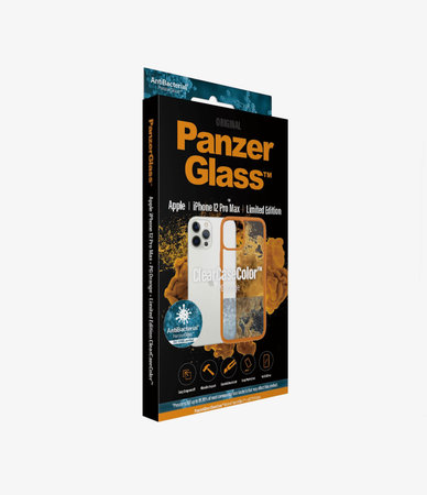PanzerGlass - Pouzdro ClearCase AB pro iPhone 12 Pro Max, orange