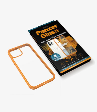 PanzerGlass - Pouzdro ClearCase AB pro iPhone 12 Pro Max, orange