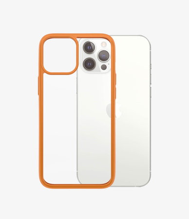 PanzerGlass - Pouzdro ClearCase AB pro iPhone 12 Pro Max, orange
