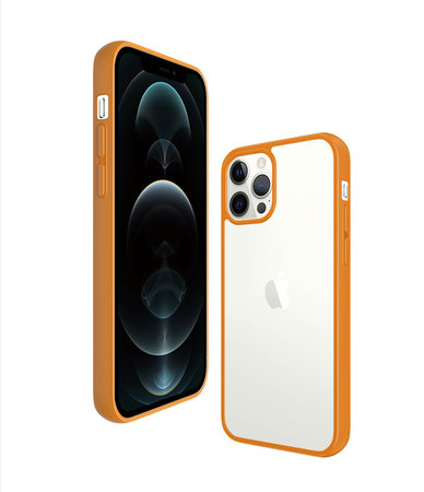 PanzerGlass - Pouzdro ClearCase AB pro iPhone 12 Pro Max, orange
