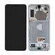 Samsung Galaxy S21 Plus G996B - LCD Displej + Dotykové Sklo + Rám (Phantom Silver) - GH82-24554C, GH82-27268C, GH82-24553C Genuine Service Pack