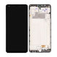 Samsung Galaxy M32 M325F - LCD Displej + Dotykové Sklo + Rám (Black) - GH82-25981A, GH82-26193A Genuine Service Pack